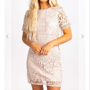 Beautiful NEW crochet mini dress